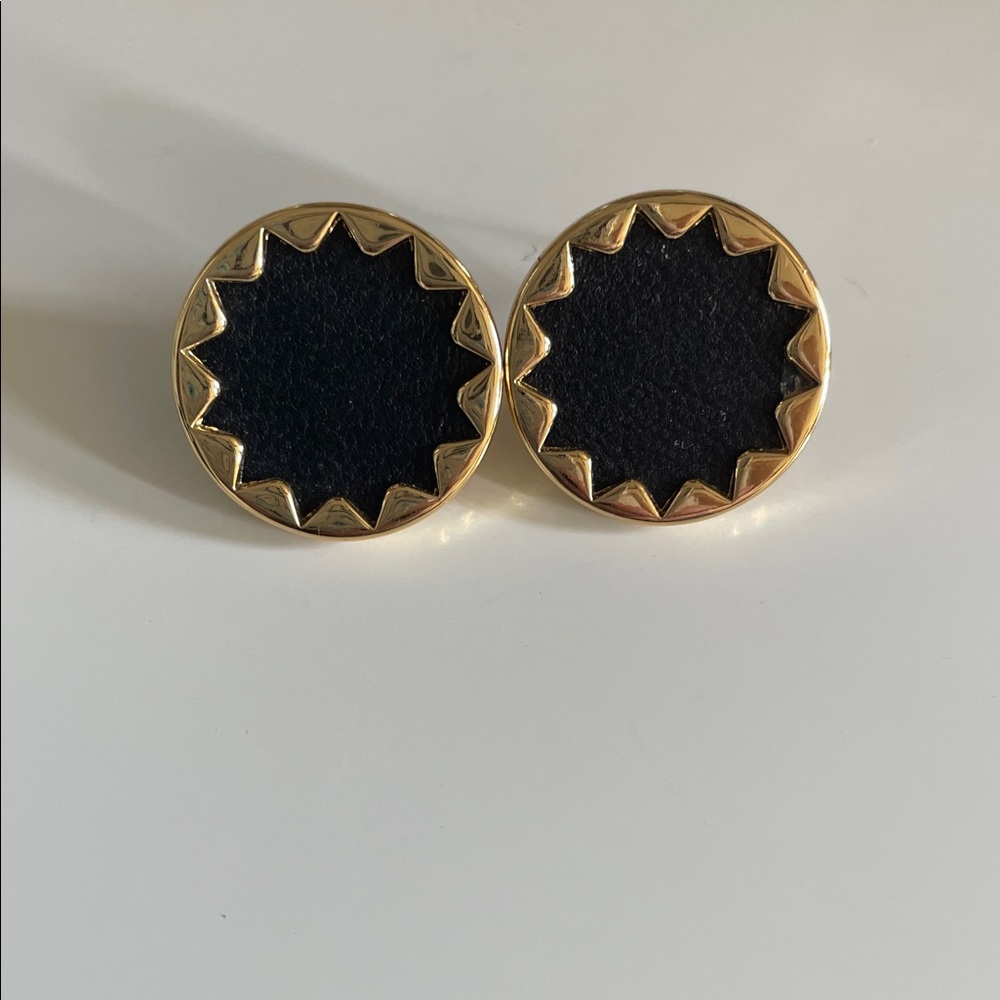 House of Harlow 1960 Black and Gold Earrings